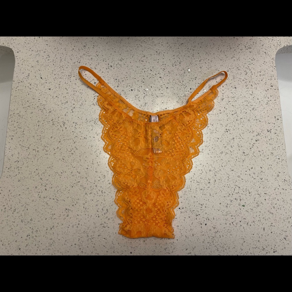 Orange laced VS undies
